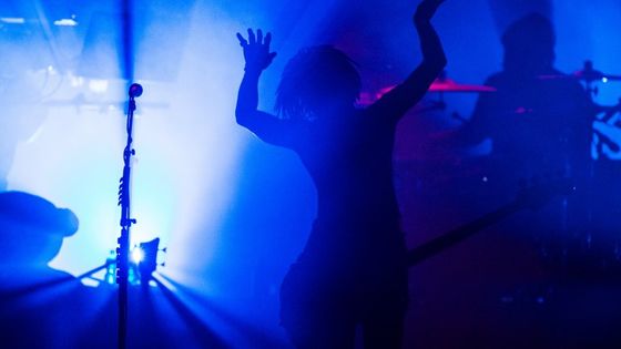 Photo prise lors d'un concert de Gorillaz en Allemagne, fin 2017 ©AFP - Christophe Gateau / DPA