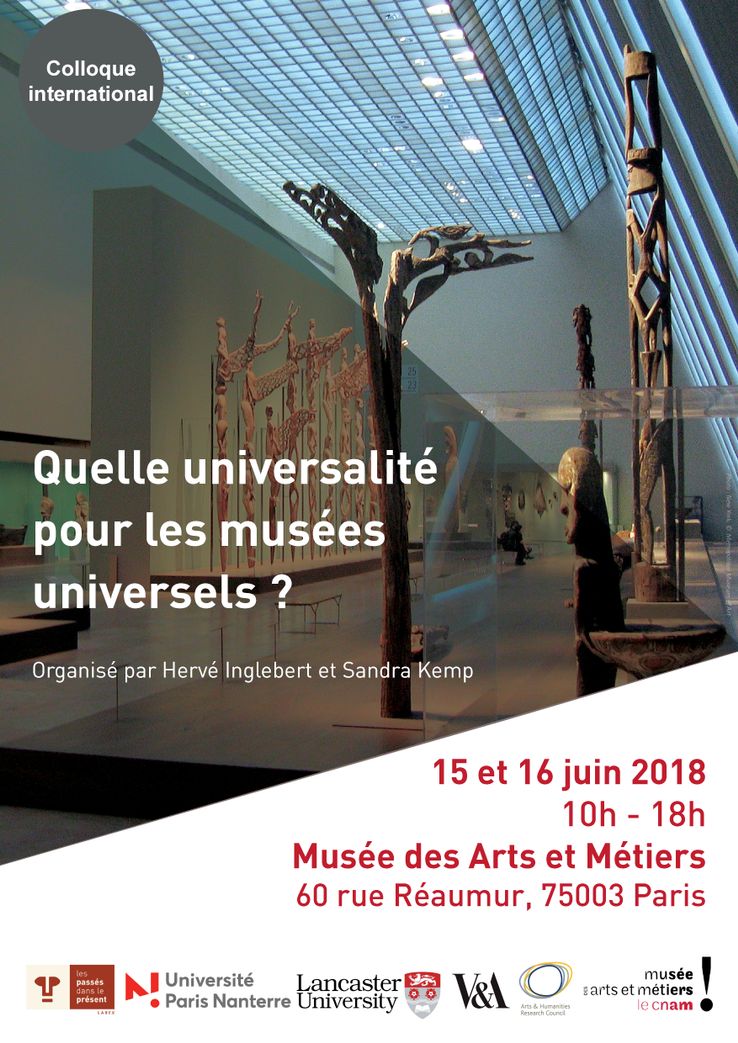 Quelle universalité pour les musées universels ? - Affiche du colloque
