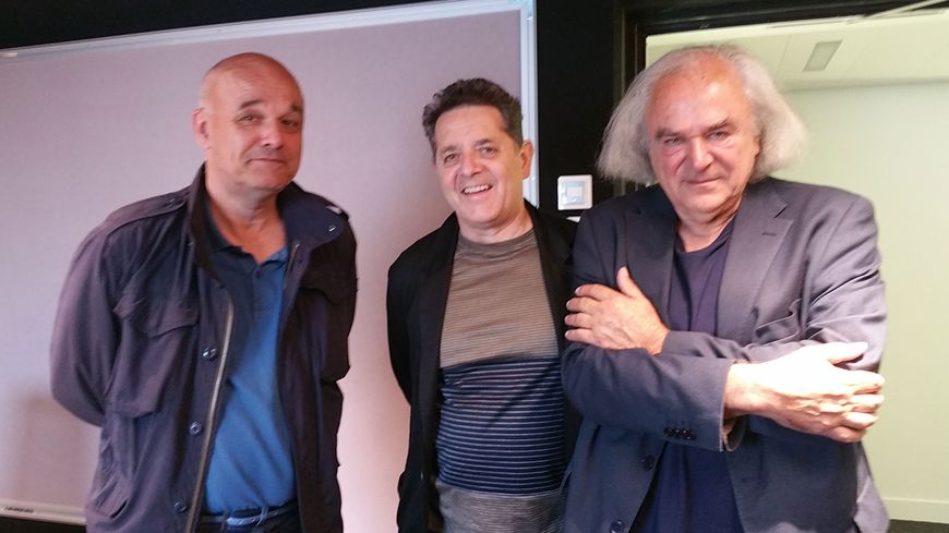 Philippe Dagen, Jean de Loisy et Alain Fleischer (de gauche à droite) le mardi 5 juin 2018