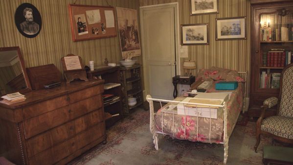 La chambre de Georges Bizet, dans sa maison de Bougival