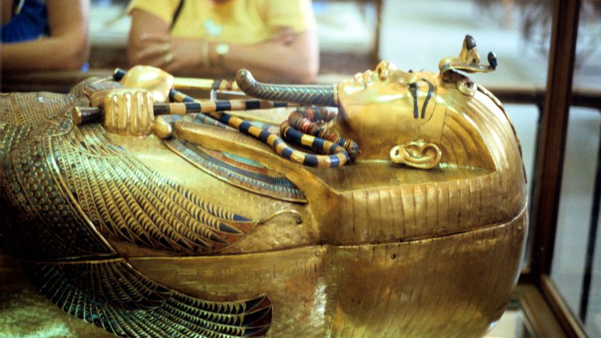 le sarcophage de Toutankhamon