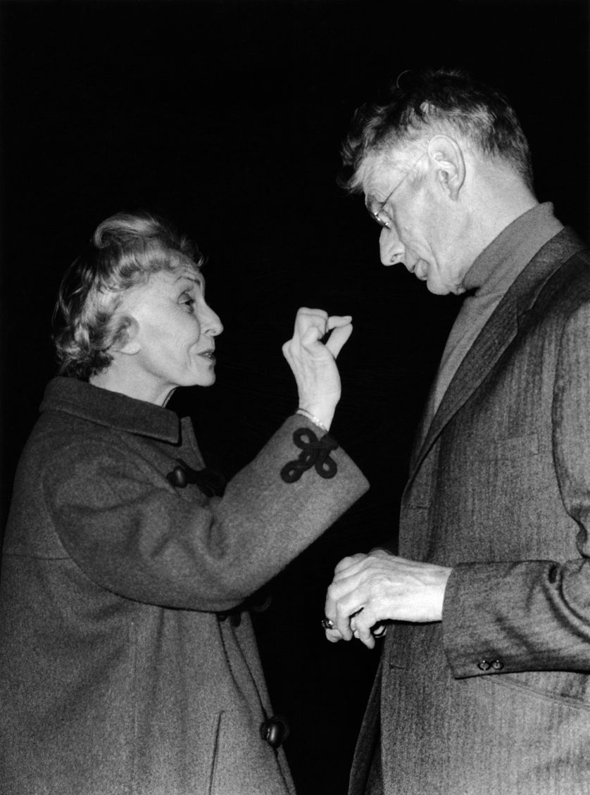 Madeleine Renaud et Samuel Beckett au Théâtre de l'Odéon (1966)
