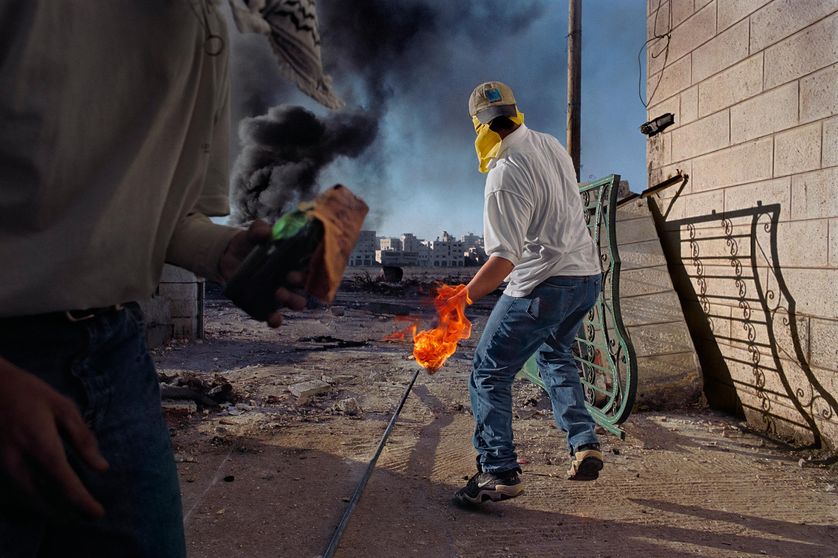 "Territoires palestiniens occupés, Cisjordanie, 2000" de James Nachtwey