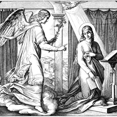 L'annonciation à la vierge Marie