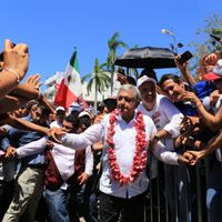 Andres Manuel Lopez Obrador favori de la présidentielle mexicaine