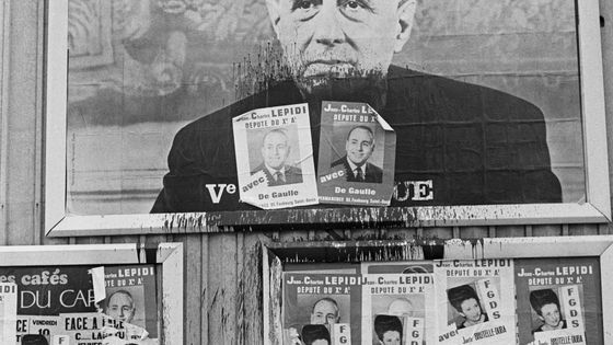 Affiche pour les élections législatives 1967 ©Getty - Keystone-France / Contributeur