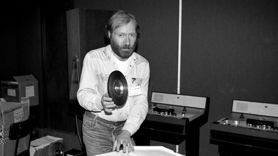 Scott Ross à Radio France en mai 1987 ©Radio France - Roger Picard