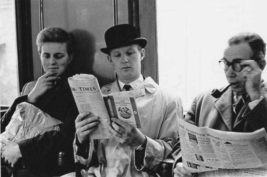 Dans le métro londonien en 1960