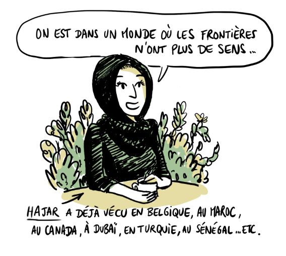 Hajar el Jahidi sur les frontières