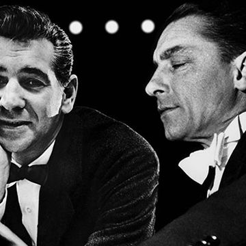 Leonard Bernstein et Herbert von Karajan © Zadig Productions