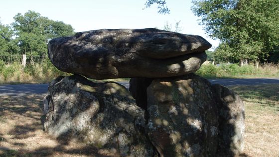 Dolmen de la Côte, dit la Pierre Levée, à Saint-Laurent sur Gorre (Haute-Vienne) - Traumrune, travail personnel / via Wikimedia Commons