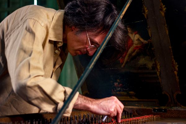 Frédérick Haas/ claveciniste/ coordinateur artistique de l'enregistrement des 555 sonates de Scarlatti par France Musique