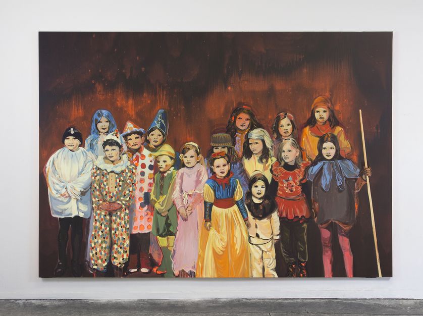 Claire Tabouret, "the Red carnival", 2015 - Private Collection