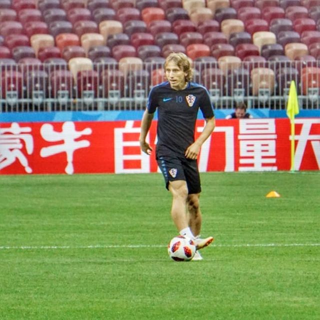 Luka Modric, capitaine de l'équipe de Croatie