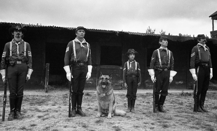 Mabrouk, alias Rintintin dans l'épisode "L'attaque du train"