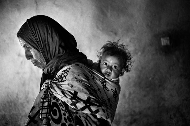La mère avec sa petite fille