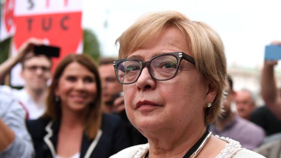 Malgorzata Gersdorf, présidente de la Cour Suprême polonaise ©AFP - JANEK SKARZYNSKI / AFP