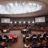Réunion du sommet de l'Otan à Bruxelles le 11 juillet 2018