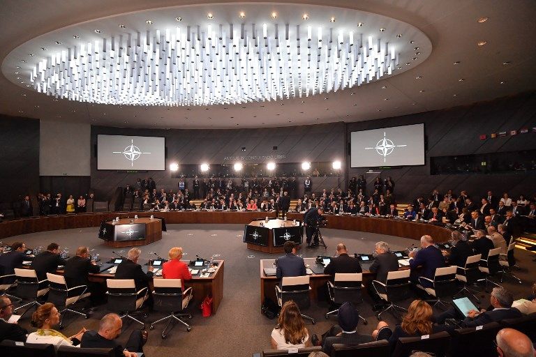 Réunion du sommet de l'Otan à Bruxelles le 11 juillet 2018