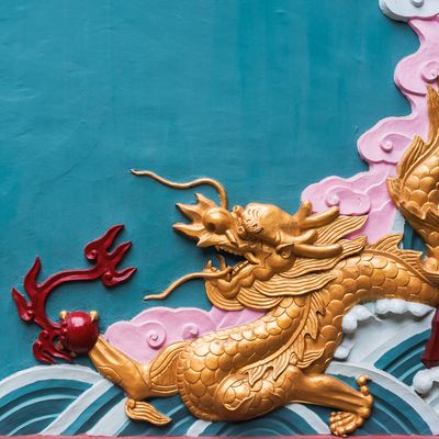 Fresque dans un temple bouddhiste de Chengdu, dans la province du Sichuan