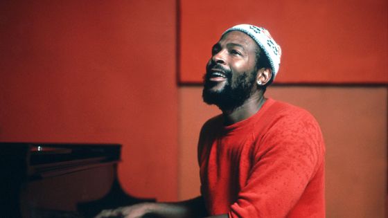 Marvin Gaye dans son studio en 1974. ©Getty - Jim Britt/Michael Ochs Archives