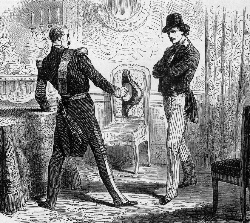 Le comte en pleine conversation avec de Villefort