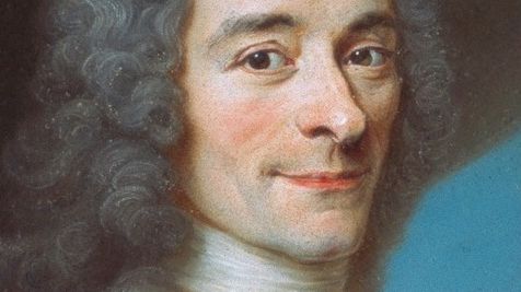 Portrait de Voltaire par Maurice Quentin de La Tour (détail), 1735-36)