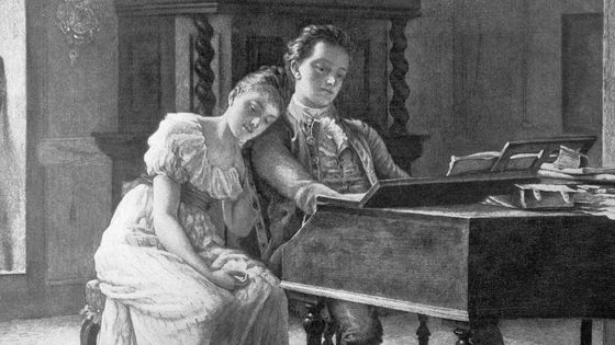 Felix Mendelssohn et sa soeur Fanny au piano ©Getty - Bettmann