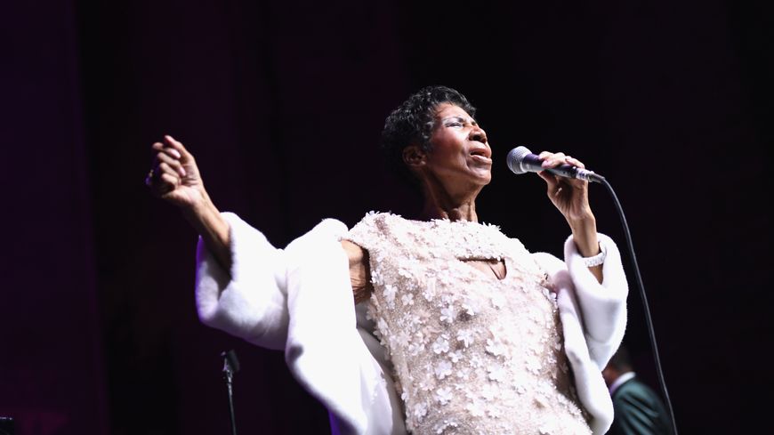 Aretha lors de son concert de gala le 2 novembre 2017