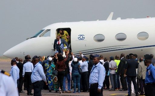 Jean-Pierre Bemba accueilli hier à l'aéroport de Kinshasa