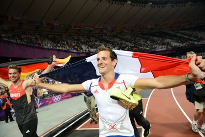 Renaud Lavillenie, couronné le 10 août 2012, à Londres Renaud Lavillenie, couronné le 10 août 2012, à Londres