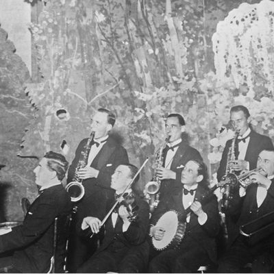 Sidney Célar, 6 ans, et son orchestre (photographie de presse, Agence Rol) 1926
