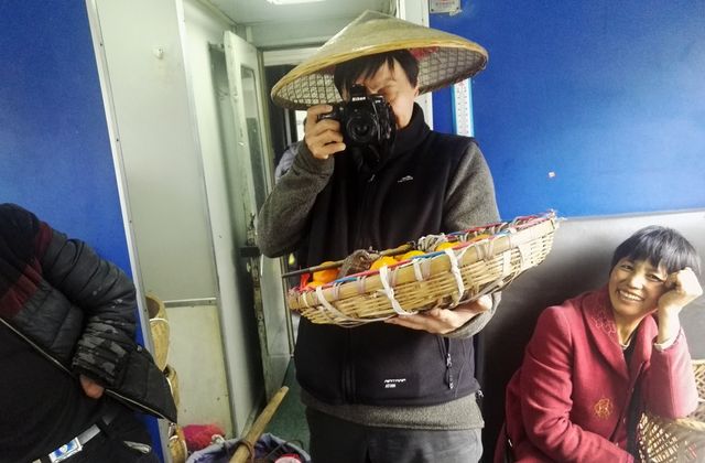 Photo de Qian Haifeng dans le Train Vert