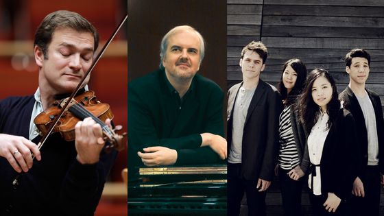 Renaud Capuçon © Ullstein Bild / Getty - Nicholas Angelich © Jean-François Leclercq / Erato - Quatuor Hermès © Julien Mignot