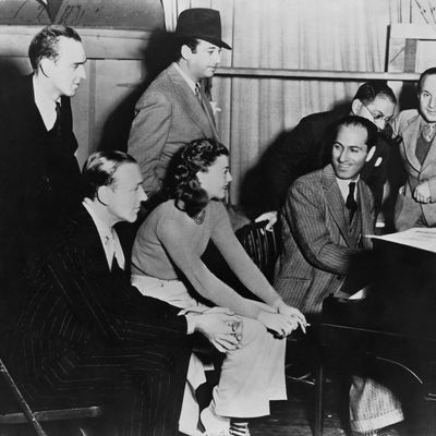 George Gerswhin Playing Piano on Set of Shall We Dance