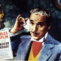 Affiche du film "Monsieur Verdoux" réalisé par Charlie Chaplin, 1947.