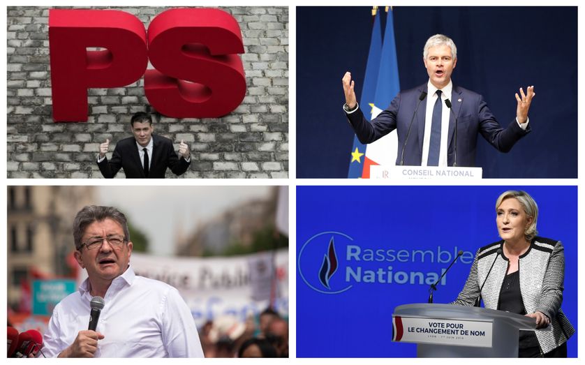 Jean-Luc Mélenchon / Olivier Faure / Laurent Wauquiez / Marine Le Pen /