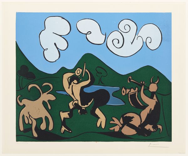 Pablo Picasso, Faunes et chèvres, 1959 - BnF, Estampes et photographie
