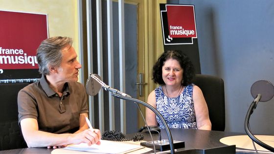 France Musique, studio 152... Philippe Venturini & Sylvia Kahan "Winnaretta Singer-Polignac, Princesse, mécène et musicienne" ©Radio France - Annick Haumier