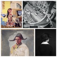 à gauche : "Picasso. Chefs-d’œuvre !" (© Heymann Renoult), à droite en haut : "Anarchitecte" et à droite en bas : "Madame Air" (© Anne Lise Broyer/Courtesy La galerie particulière)