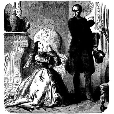 Madame de Villefort suppliant son mari de la laisser vivre