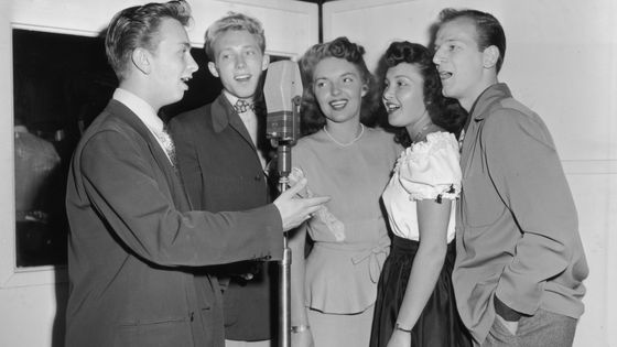 Mel Tormé et son groupe les Meltones- session d'enregistrement en 1946 ©Getty - Gene Lester