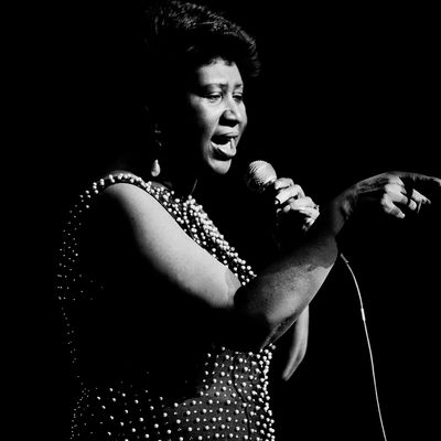 Aretha Franklin au theatre de Chicago le 15 décembre 1986