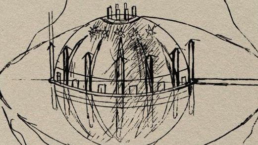 Dessin duTemple d'Alexandre Scriabine