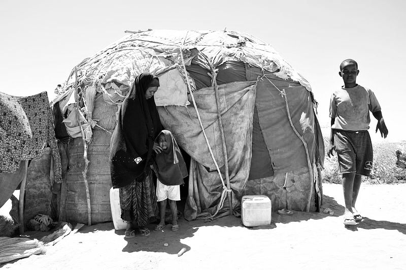 Mother-of-four Nuura Omar arrived in the Ali Hussein camp on the edge of Burao six weeks ago, after the drought left the family virtually destitute. 18 mars 2012
