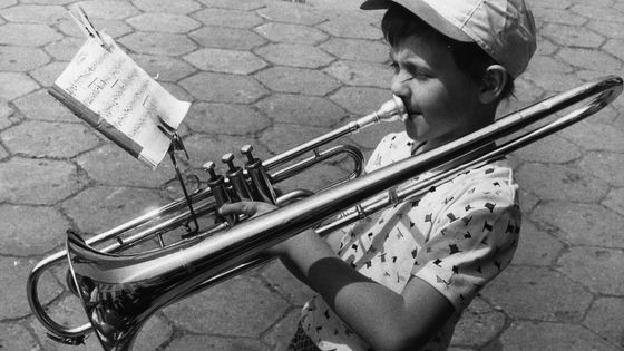 Un jeune joueur de trompette, 1981 ©Getty - Keystone