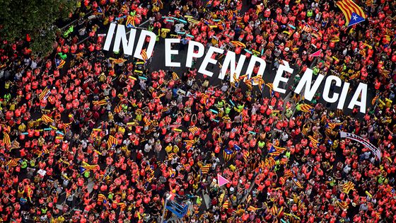 Manifestation à Barcelone - septembre 2018 ©AFP