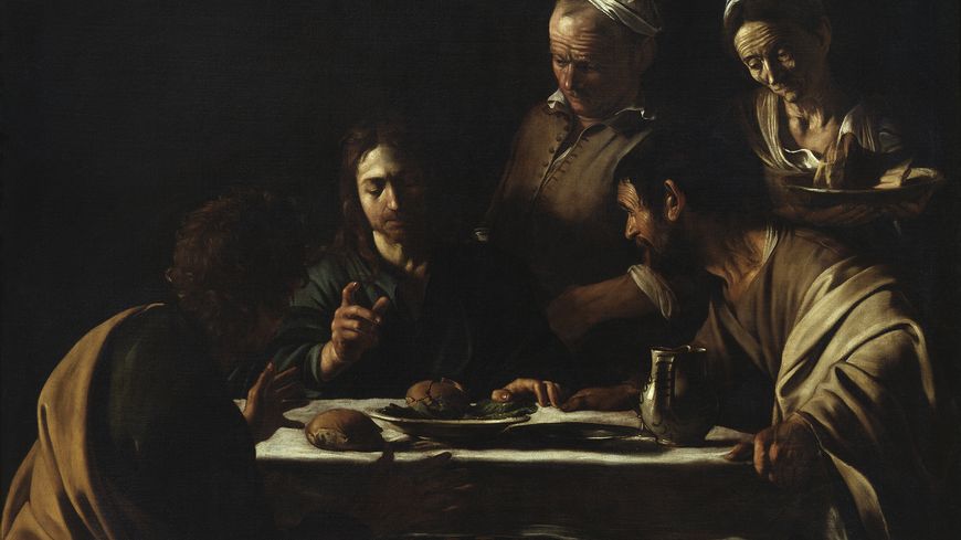 Le souper à Emmaüs, 1605-1606 (Pinacoteca di Brera, Milan)