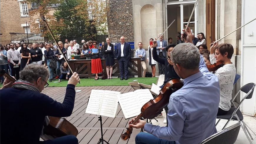La rentrée en musique avec le quatuor Diotima au lycée professionnel de la mode Octave Feuillet