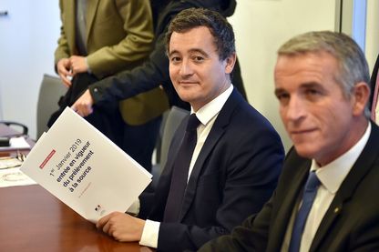 Le ministre des comptes publics Gérald Darmanin présente la réforme de l'impôt à la source Le ministre des comptes publics Gérald Darmanin présente la réforme de l'impôt à la source